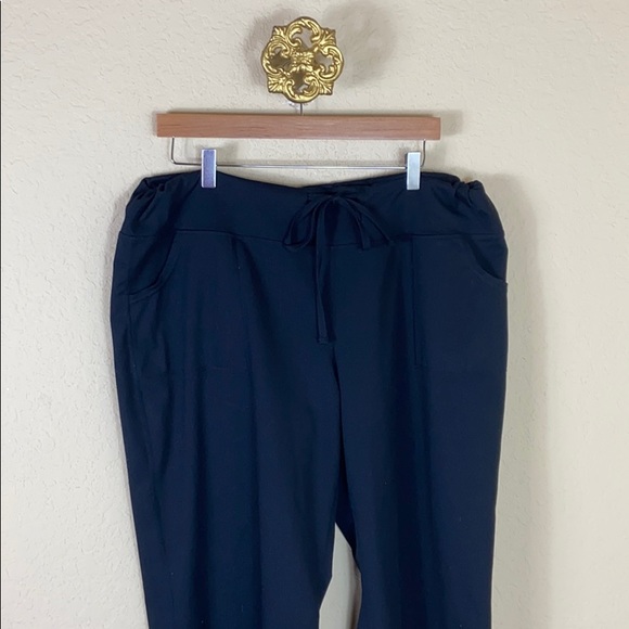 Nwot Zella drawstring black pants 16 - Picture 2 of 9